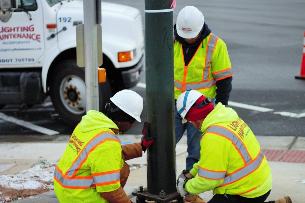 street light pole lighting